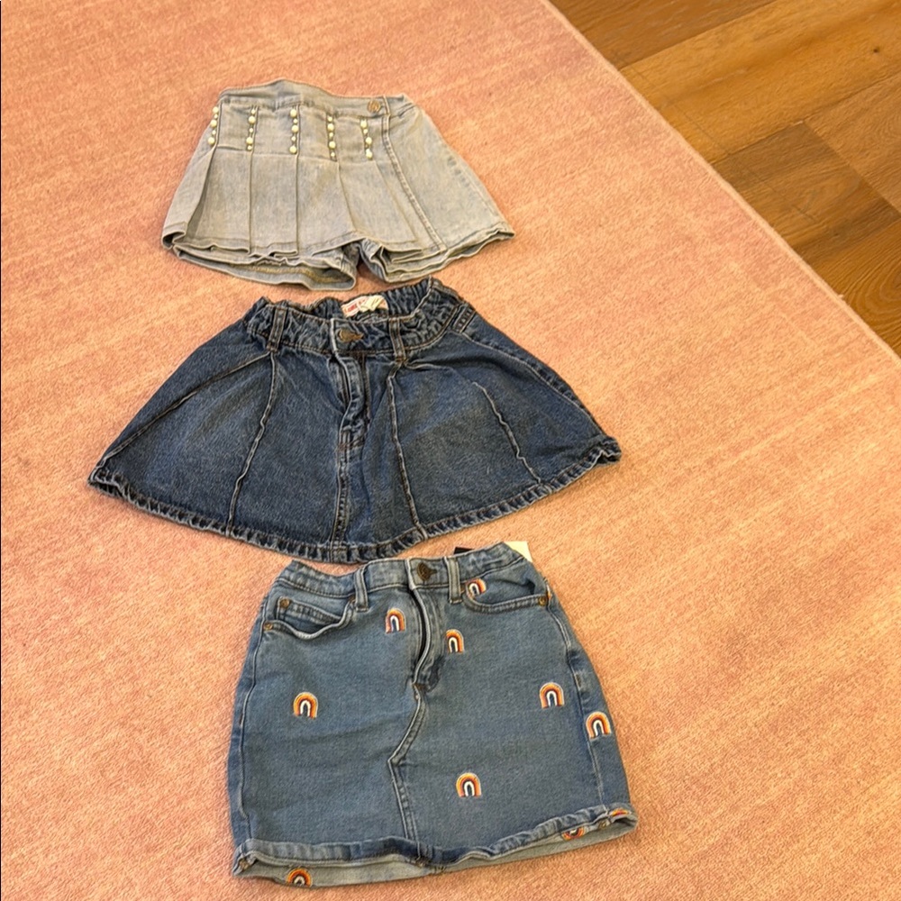 Set of Three Denim Skirts